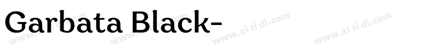 Garbata Black字体转换